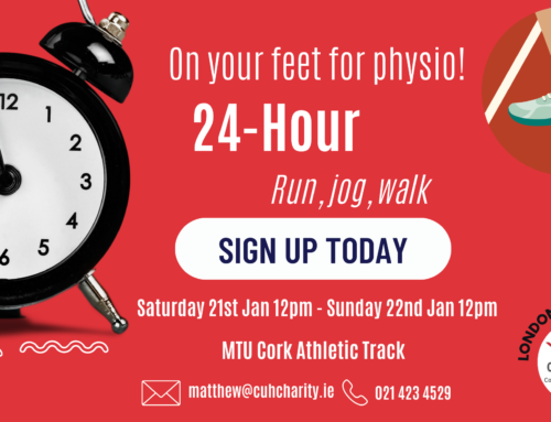 On your feet for physio – 24 hour run, jog, walk